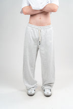 Light Grey Sweatpants Unisex Loose Fit