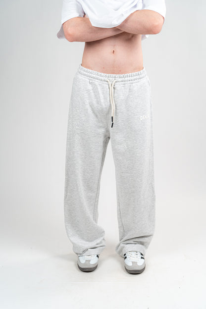 Light Grey Sweatpants Unisex Loose Fit