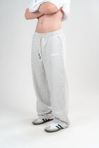 Light Grey Sweatpants Unisex Loose Fit