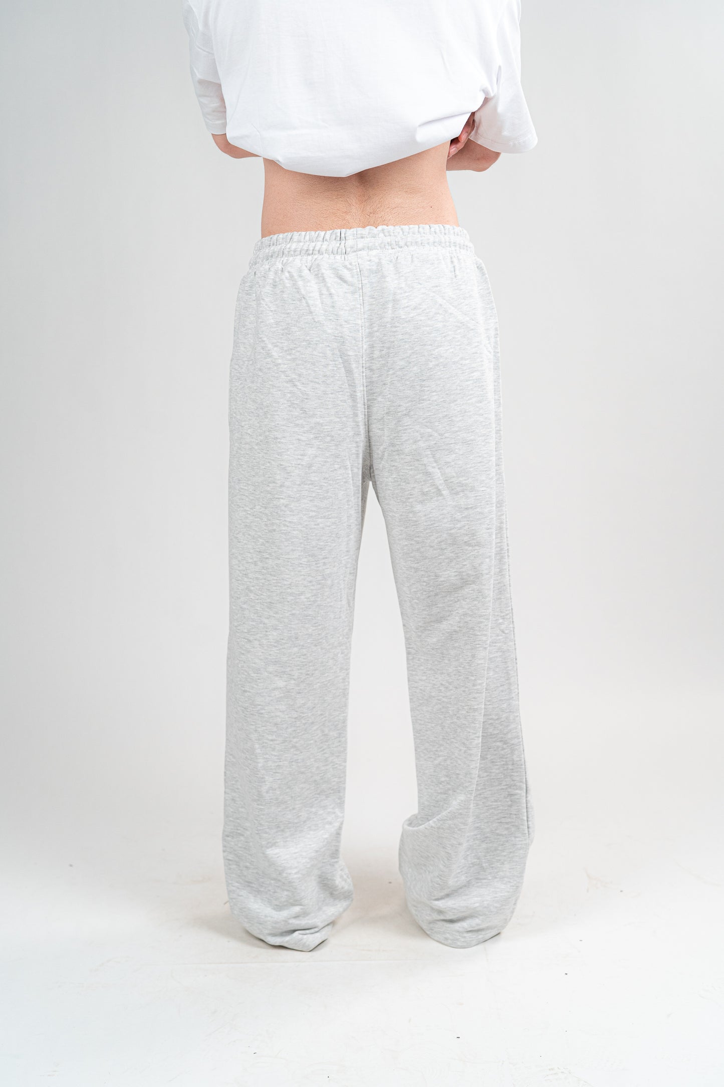 Light Grey Sweatpants Unisex Loose Fit