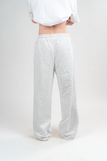 Light Grey Sweatpants Unisex Loose Fit