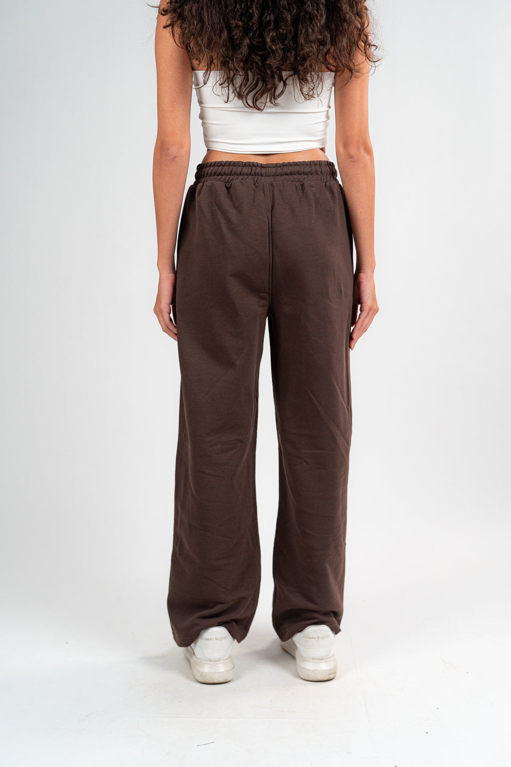 Brown Sweatpants Unisex Loose Fit