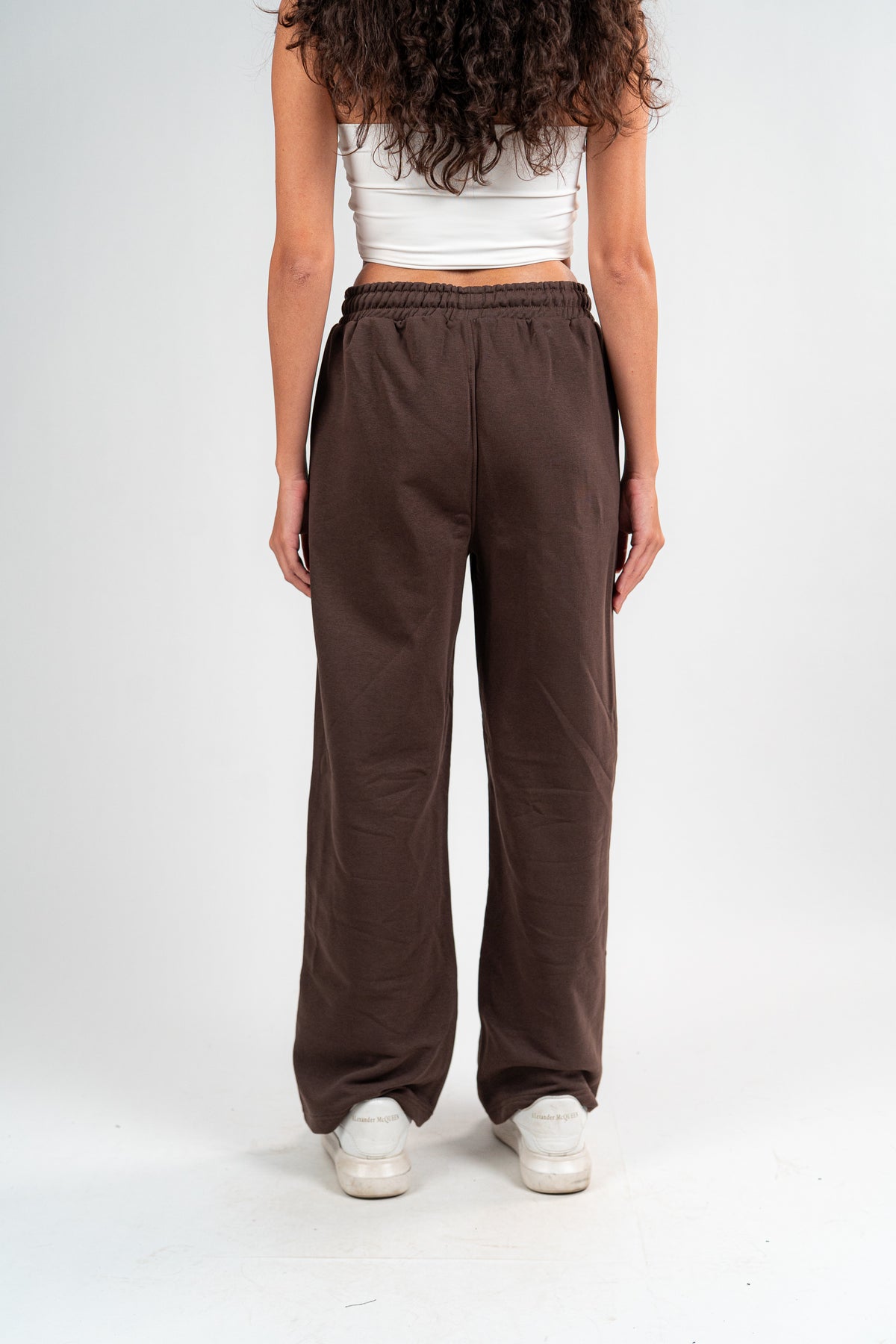 Brown Sweatpants Unisex Loose Fit