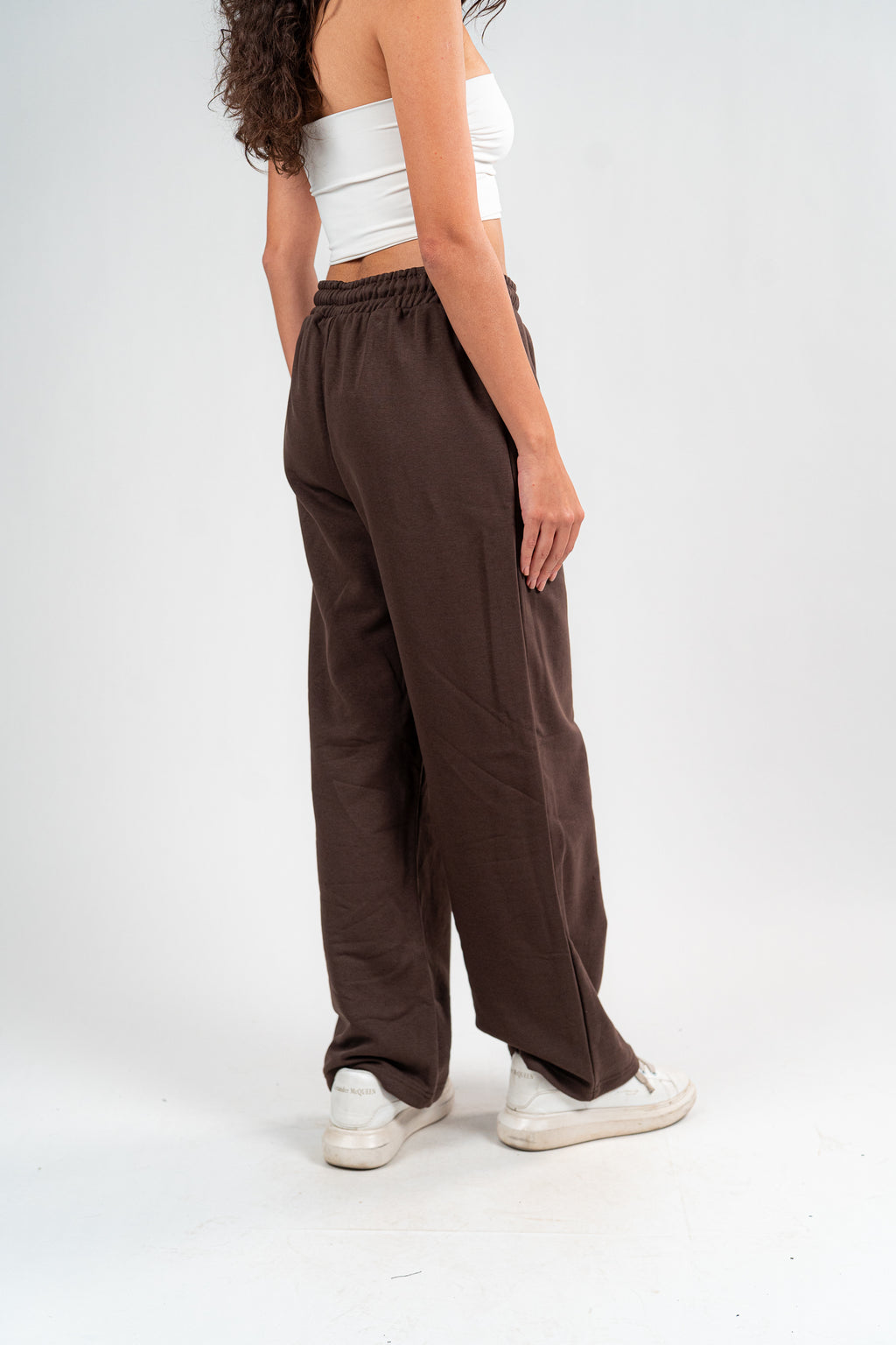 Brown Sweatpants Unisex Loose Fit