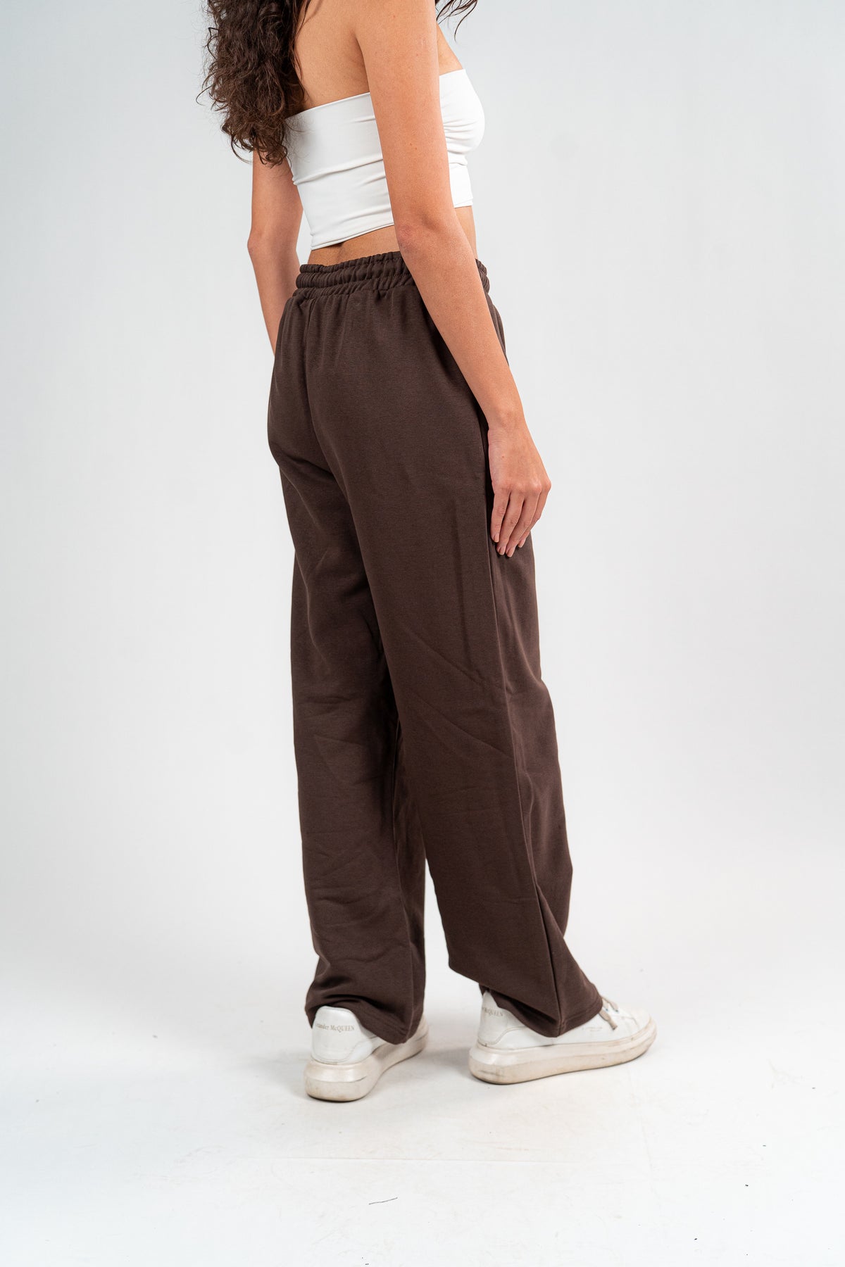 Brown Sweatpants Unisex Loose Fit