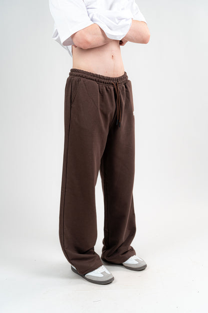 Brown Sweatpants Unisex Loose Fit