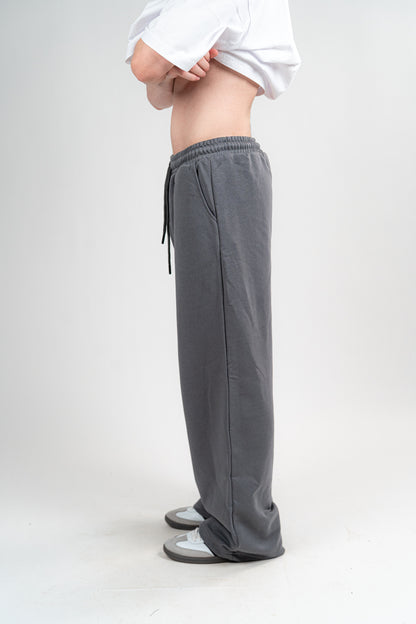Dark Grey Sweatpants Unisex Loose Fit