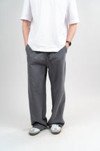 Dark Grey Sweatpants Unisex Loose Fit