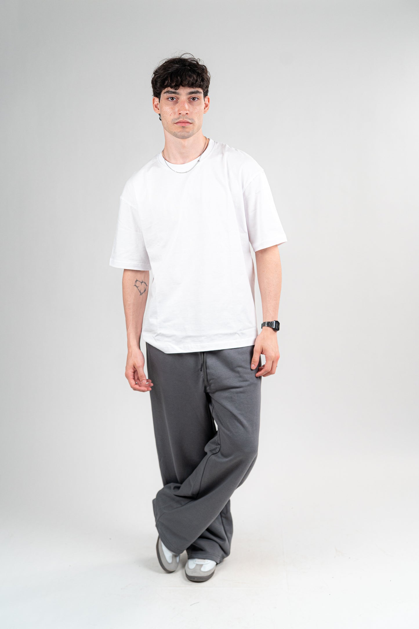 Dark Grey Sweatpants Unisex Loose Fit