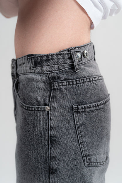 DARK GREY BAGGY JEANS UNISEX