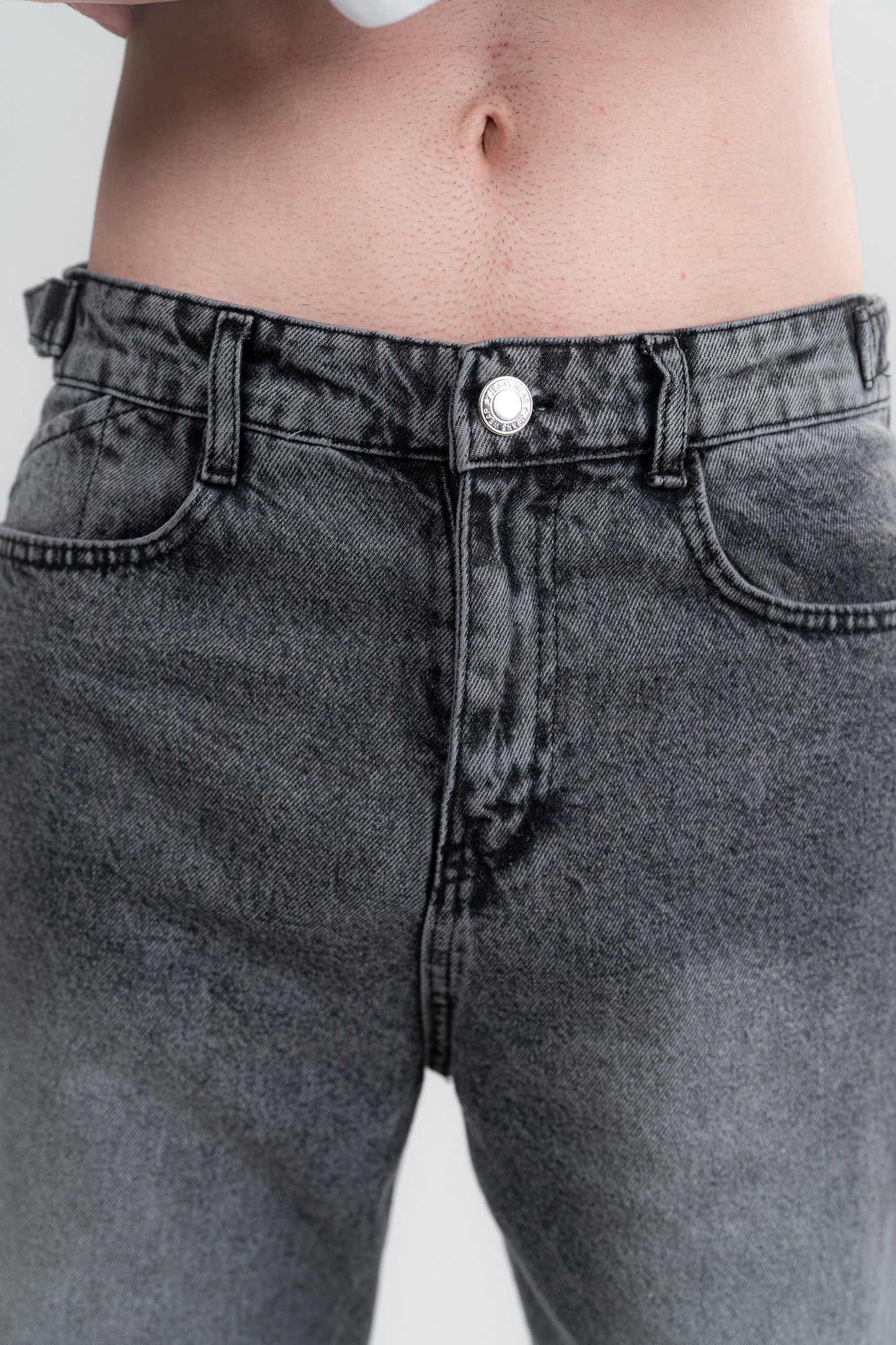 DARK GREY BAGGY JEANS UNISEX