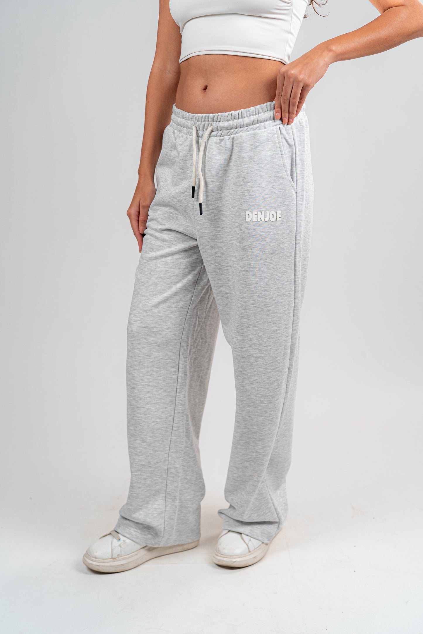 Light Grey Sweatpants Unisex Loose Fit