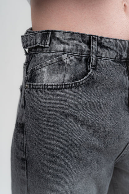 DARK GREY BAGGY JEANS UNISEX