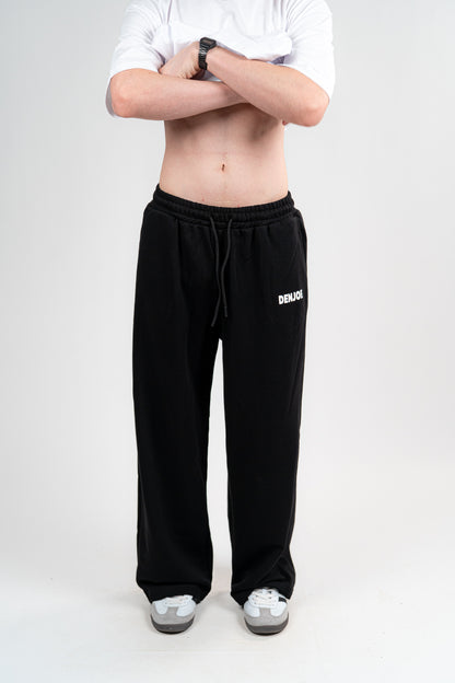 Black Sweatpants Unisex Loose Fit