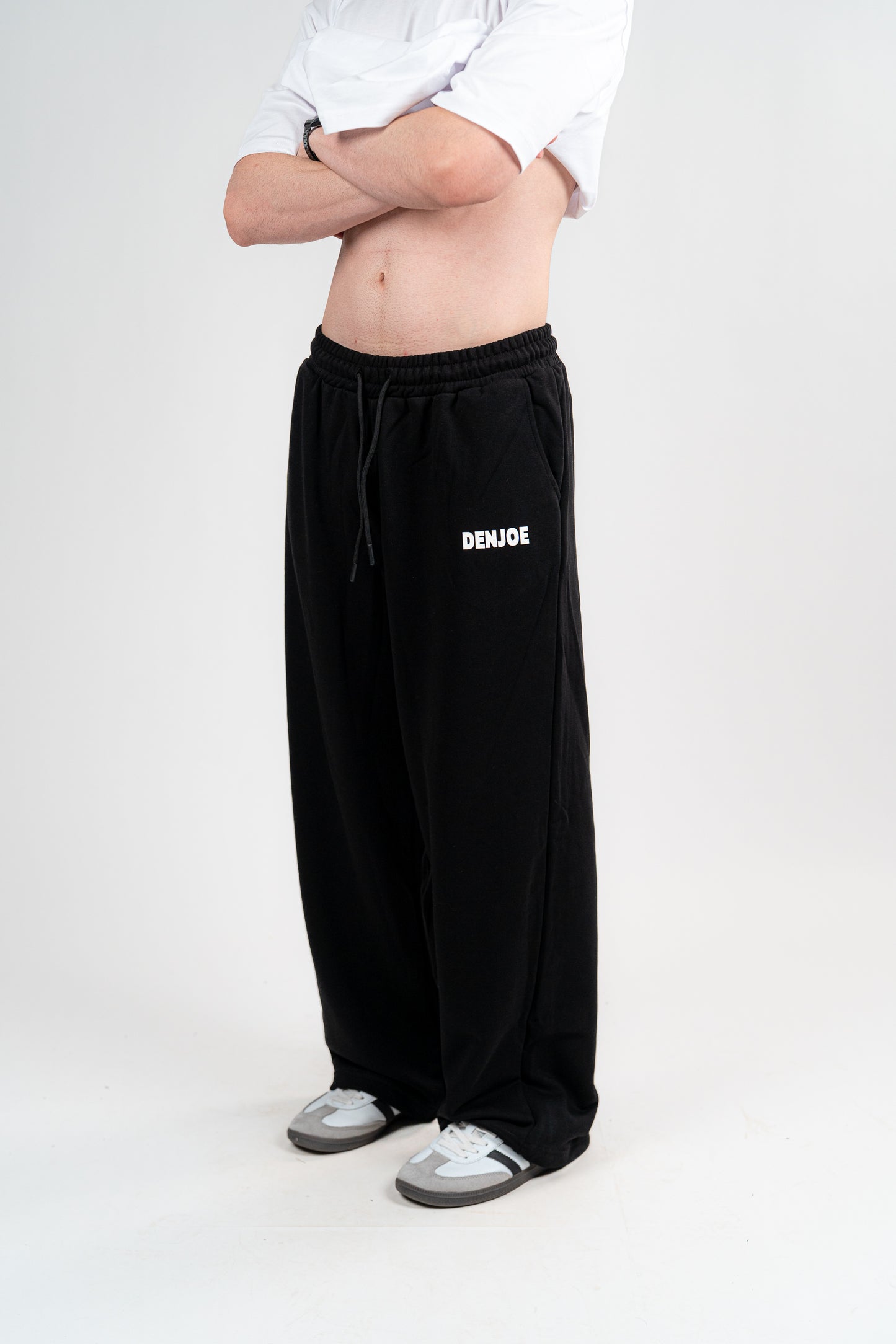Black Sweatpants Unisex Loose Fit