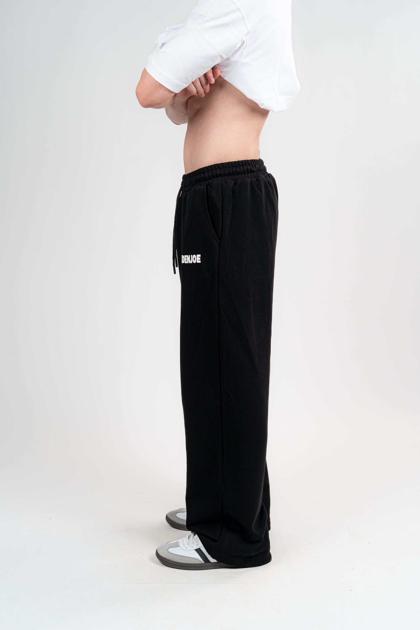 Black Sweatpants Unisex Loose Fit