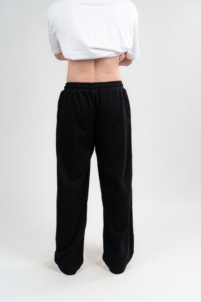 Black Sweatpants Unisex Loose Fit