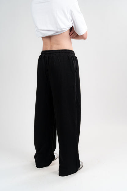 Black Sweatpants Unisex Loose Fit