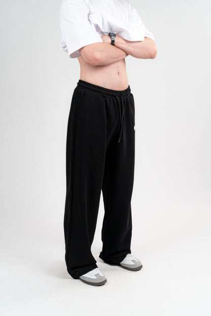 Black Sweatpants Unisex Loose Fit