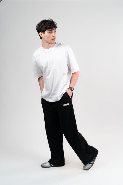 Black Sweatpants Unisex Loose Fit
