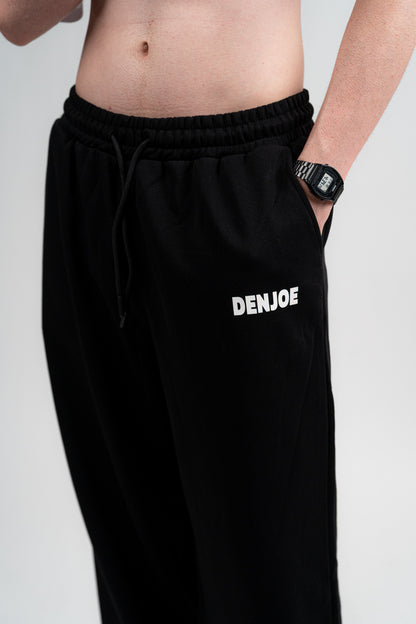 Black Sweatpants Unisex Loose Fit
