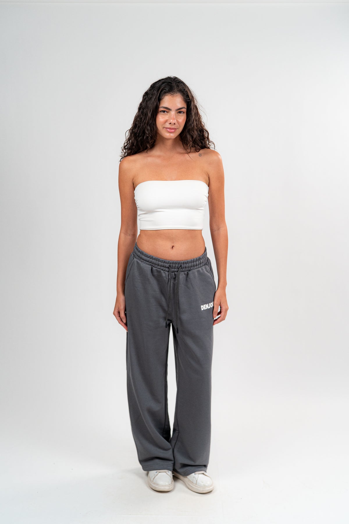Dark Grey Sweatpants Unisex Loose Fit