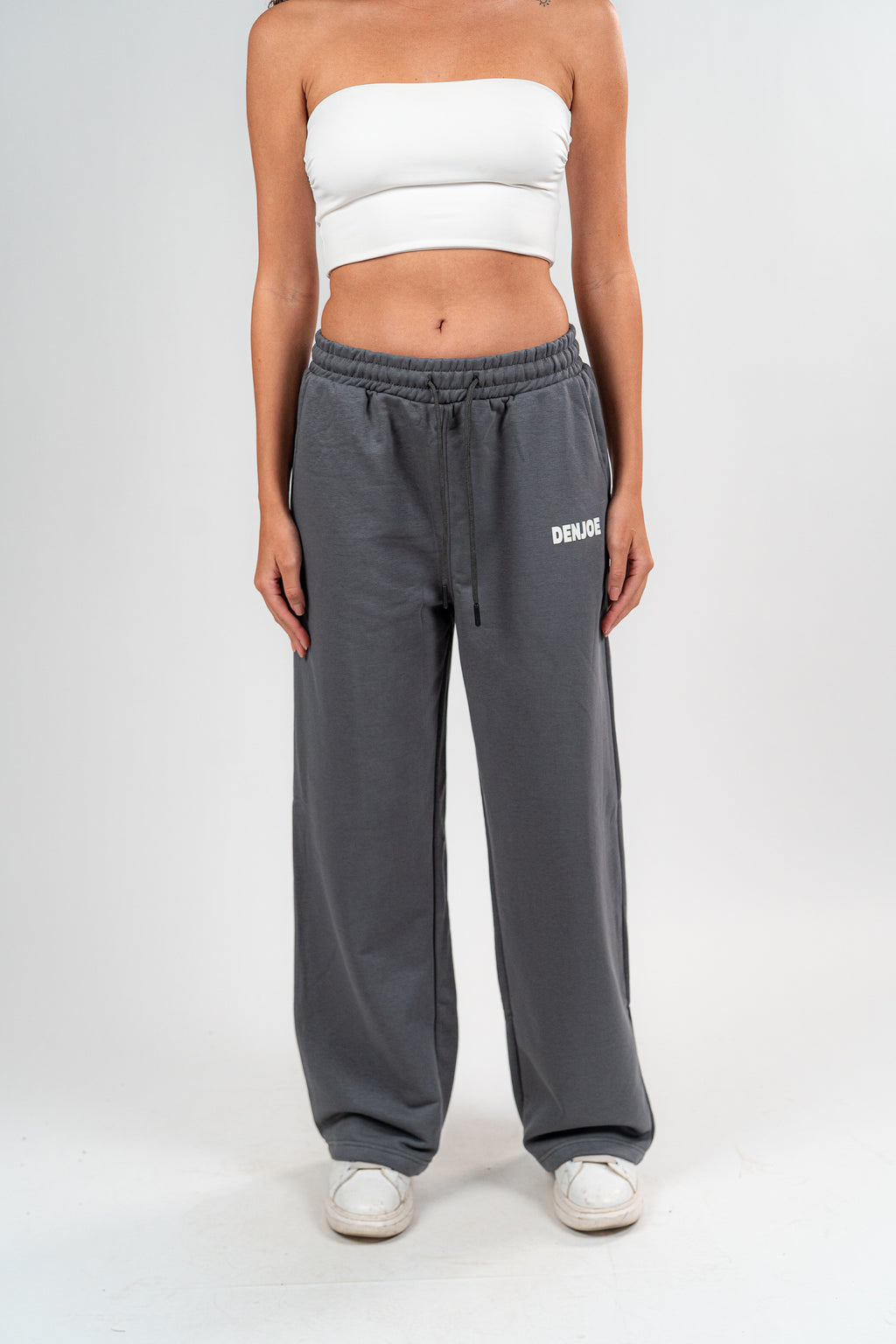 Dark Grey Sweatpants Unisex Loose Fit