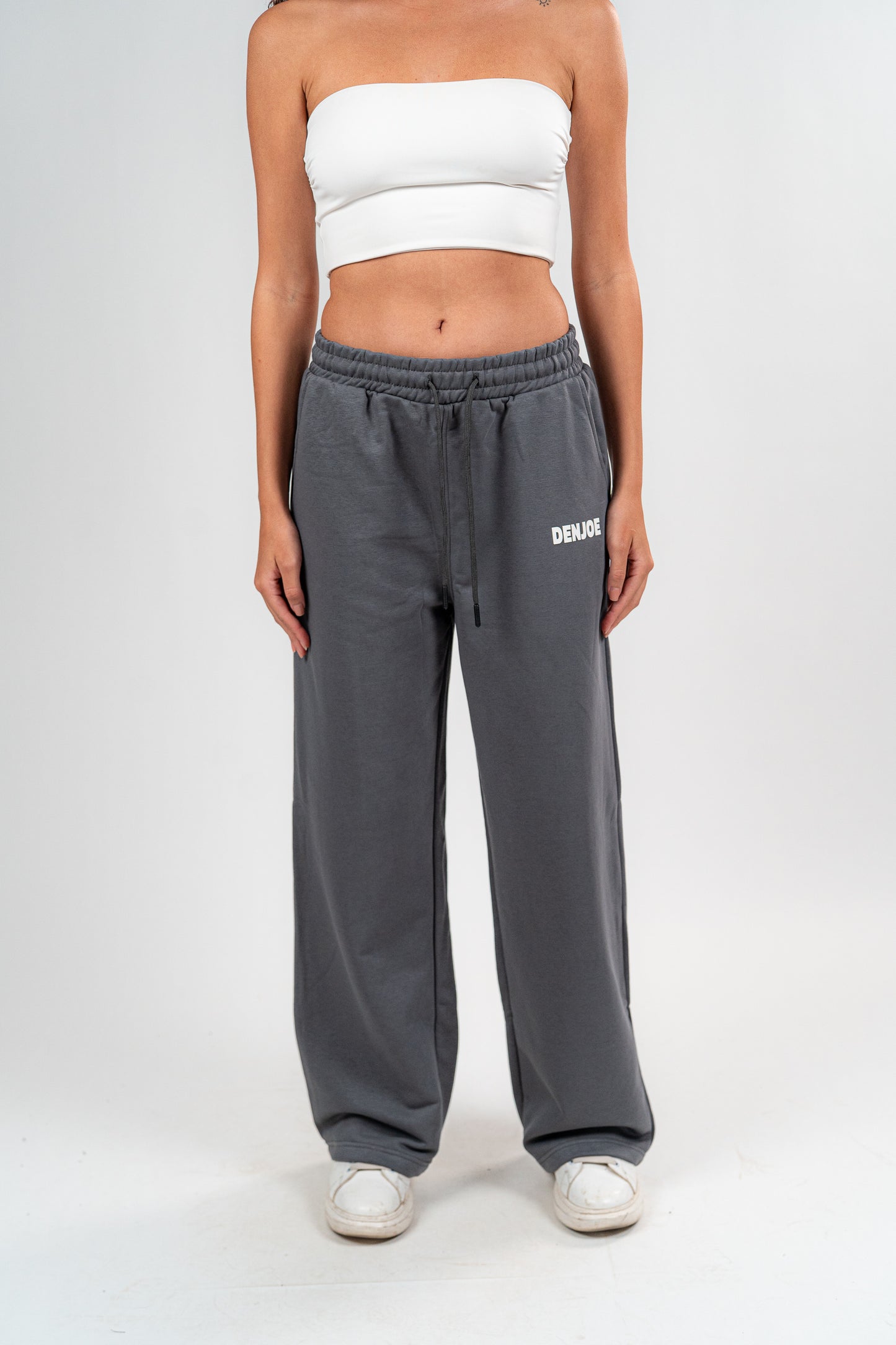 Dark Grey Sweatpants Unisex Loose Fit