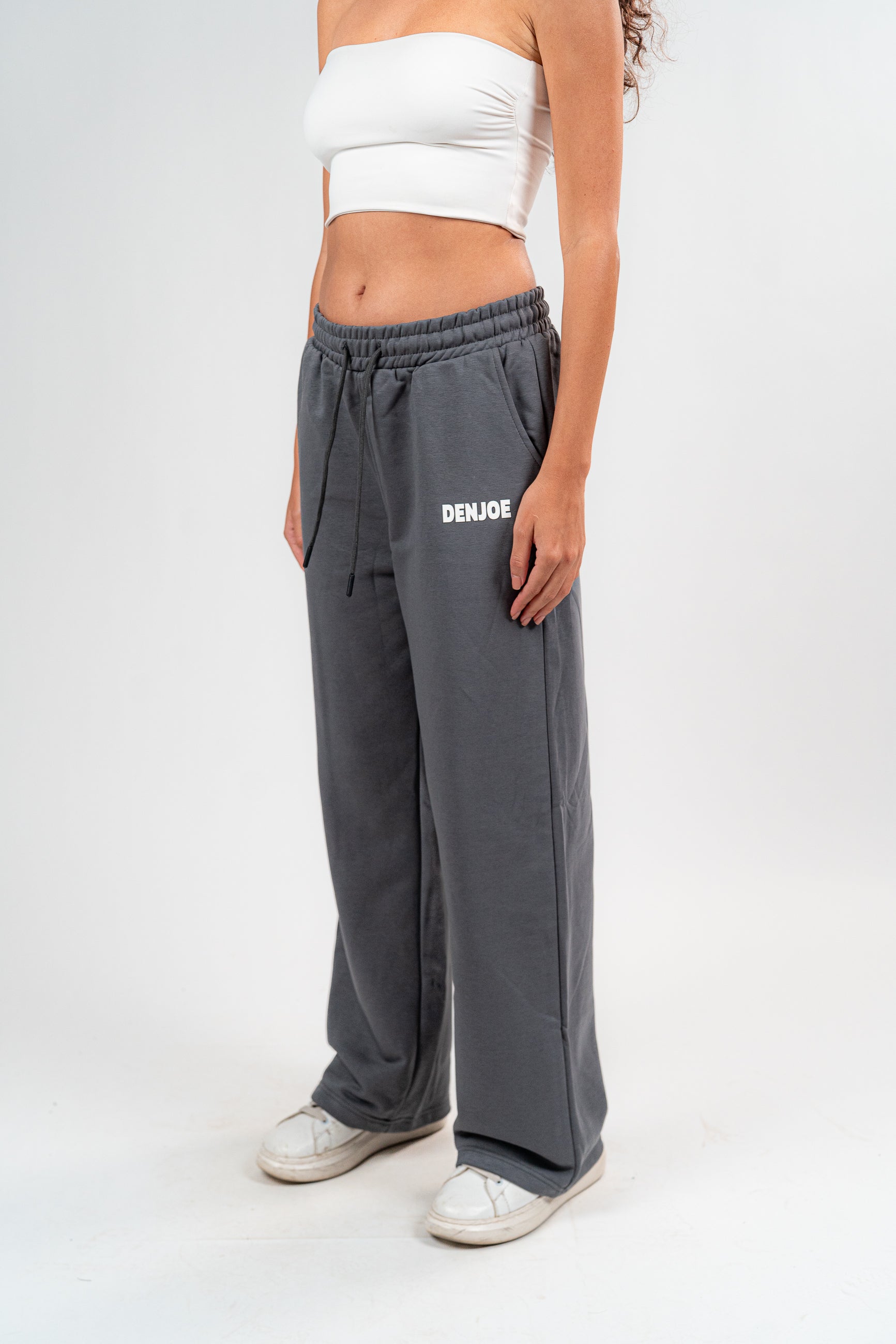 Dark Grey Sweatpants Unisex Loose Fit – Denjoe