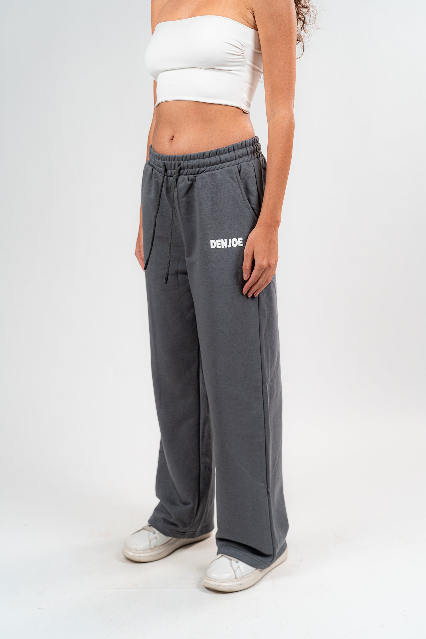 Dark Grey Sweatpants Unisex Loose Fit