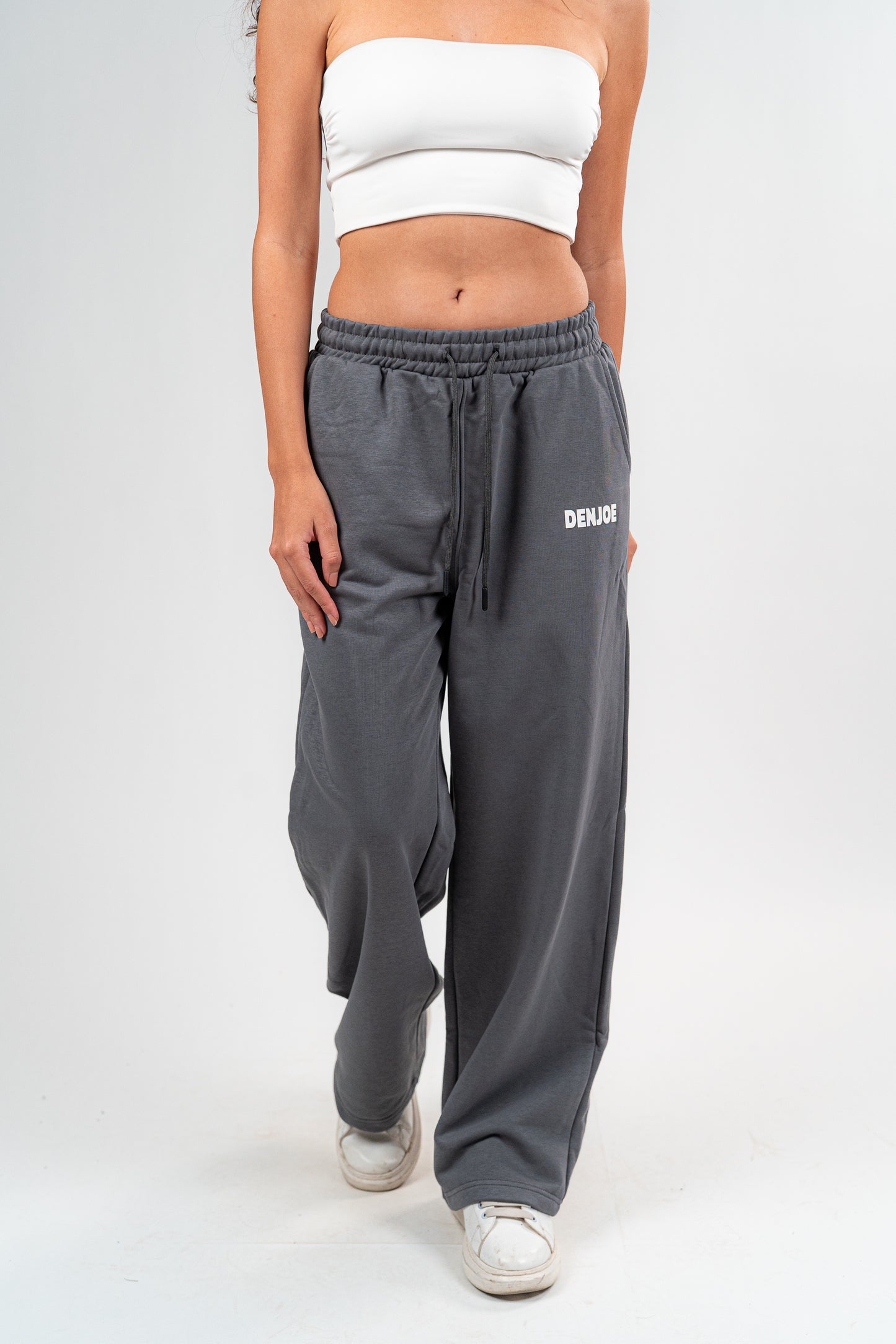 Dark Grey Sweatpants Unisex Loose Fit