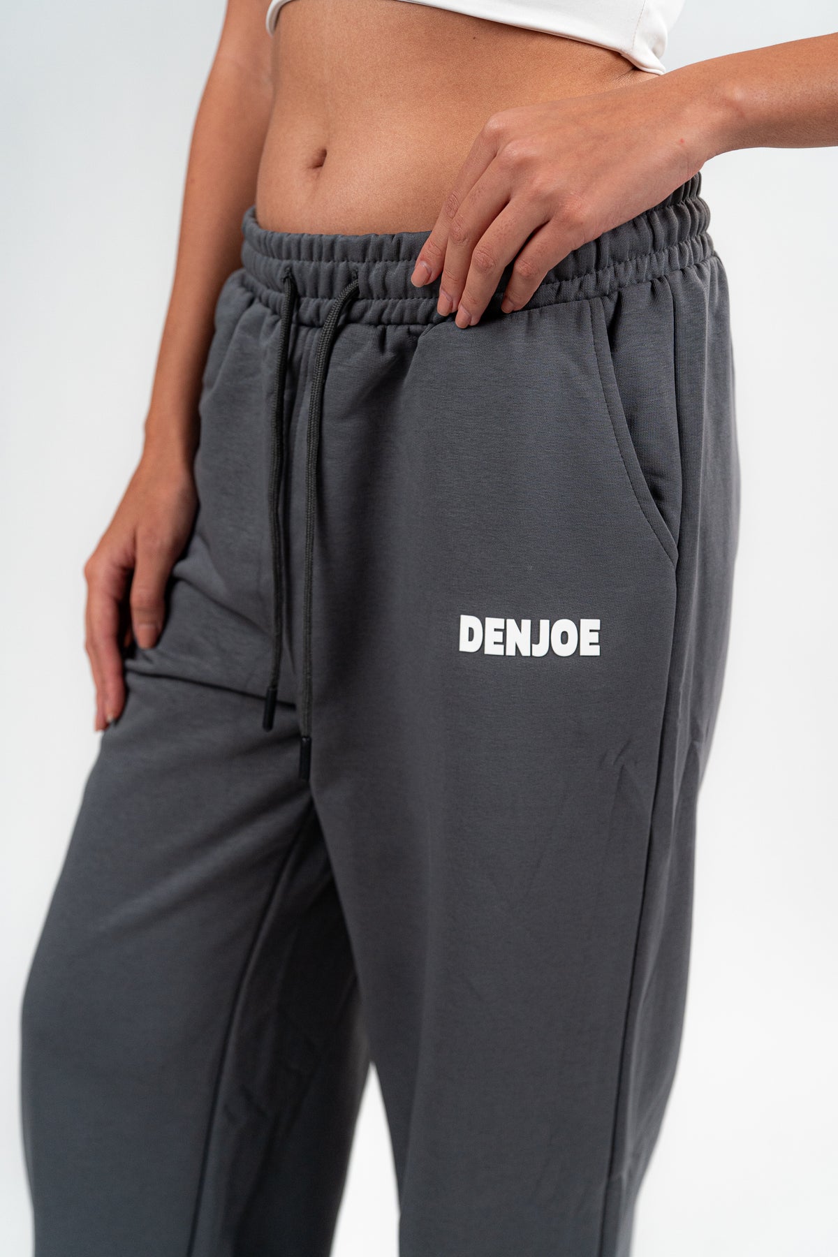 Dark Grey Sweatpants Unisex Loose Fit
