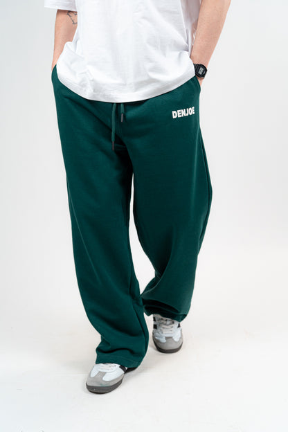 Dark Green Sweatpants Unisex Loose Fit