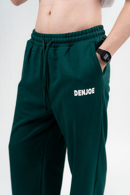 Dark Green Sweatpants Unisex Loose Fit