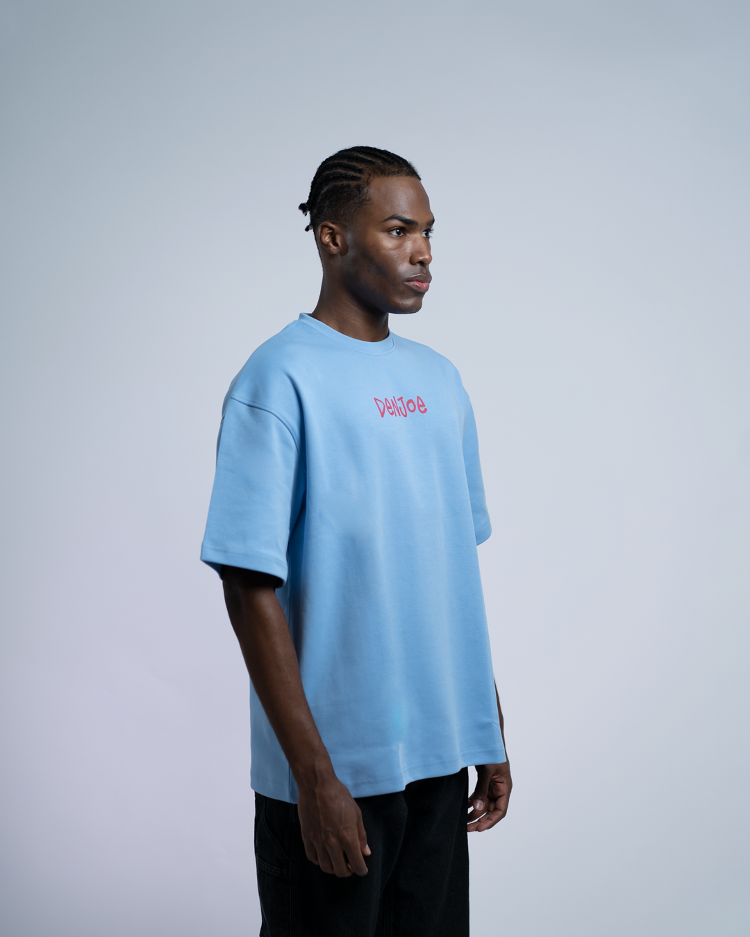 Uncle High OVERSIZED TEE - Baby Blue