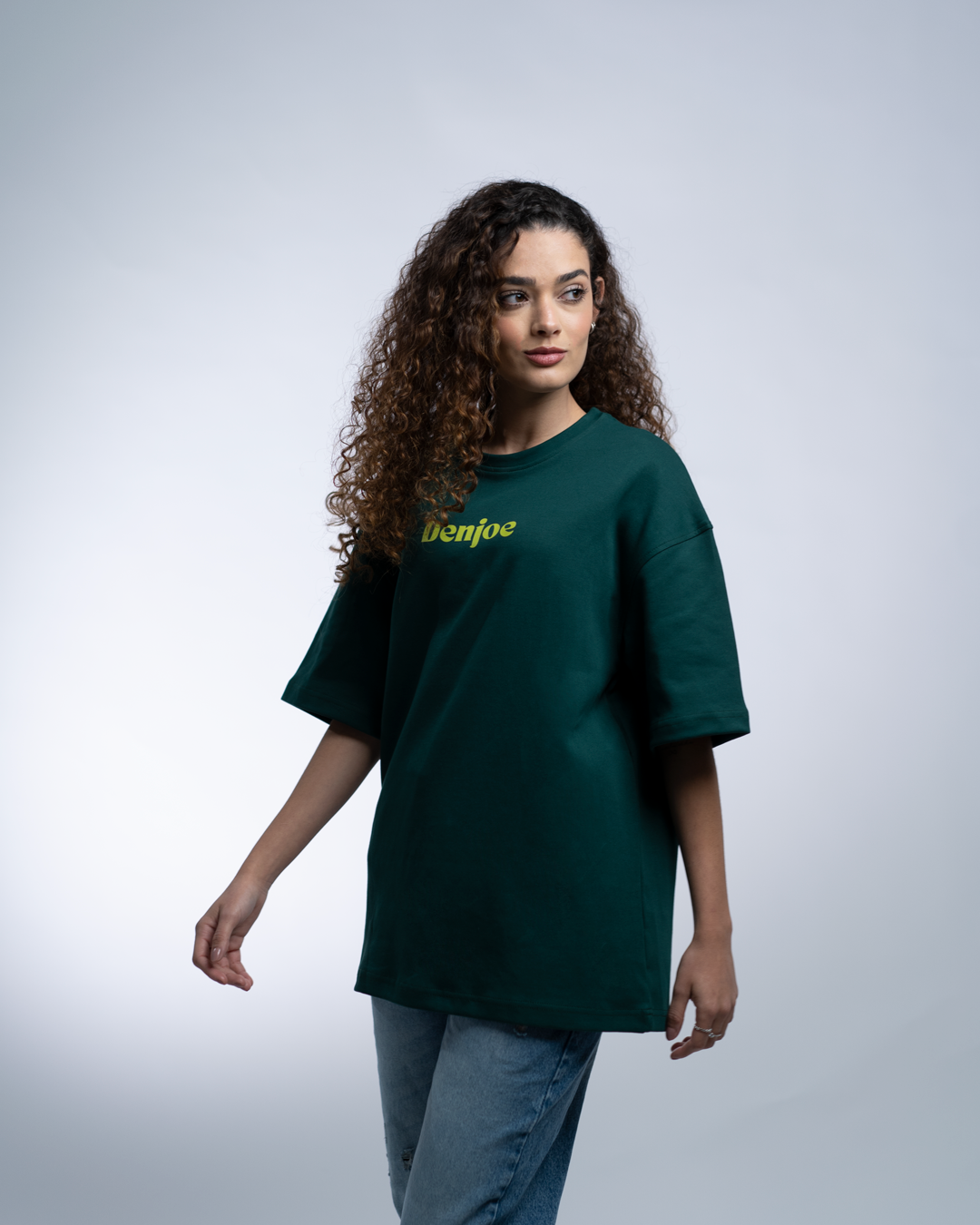 Future Flames OVERSIZED TEE - Dark Green