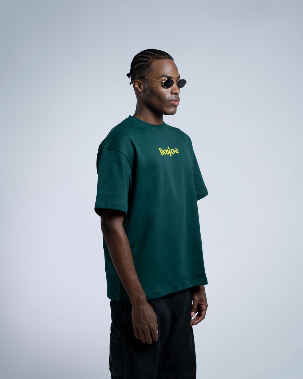 Future Flames OVERSIZED TEE - Dark Green