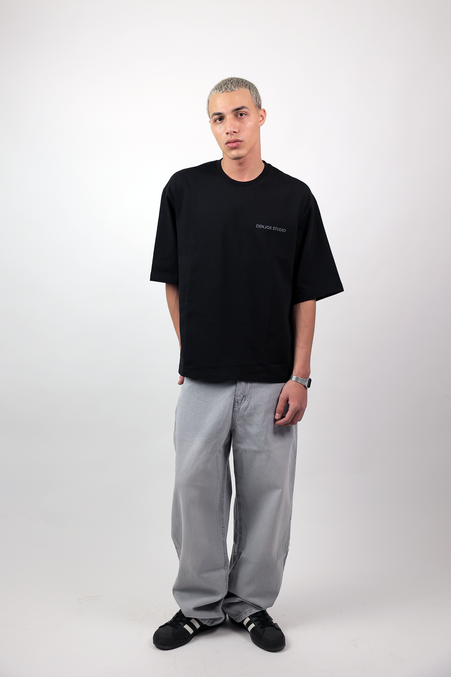 Super Baggy Fit Jeans - Light Grey