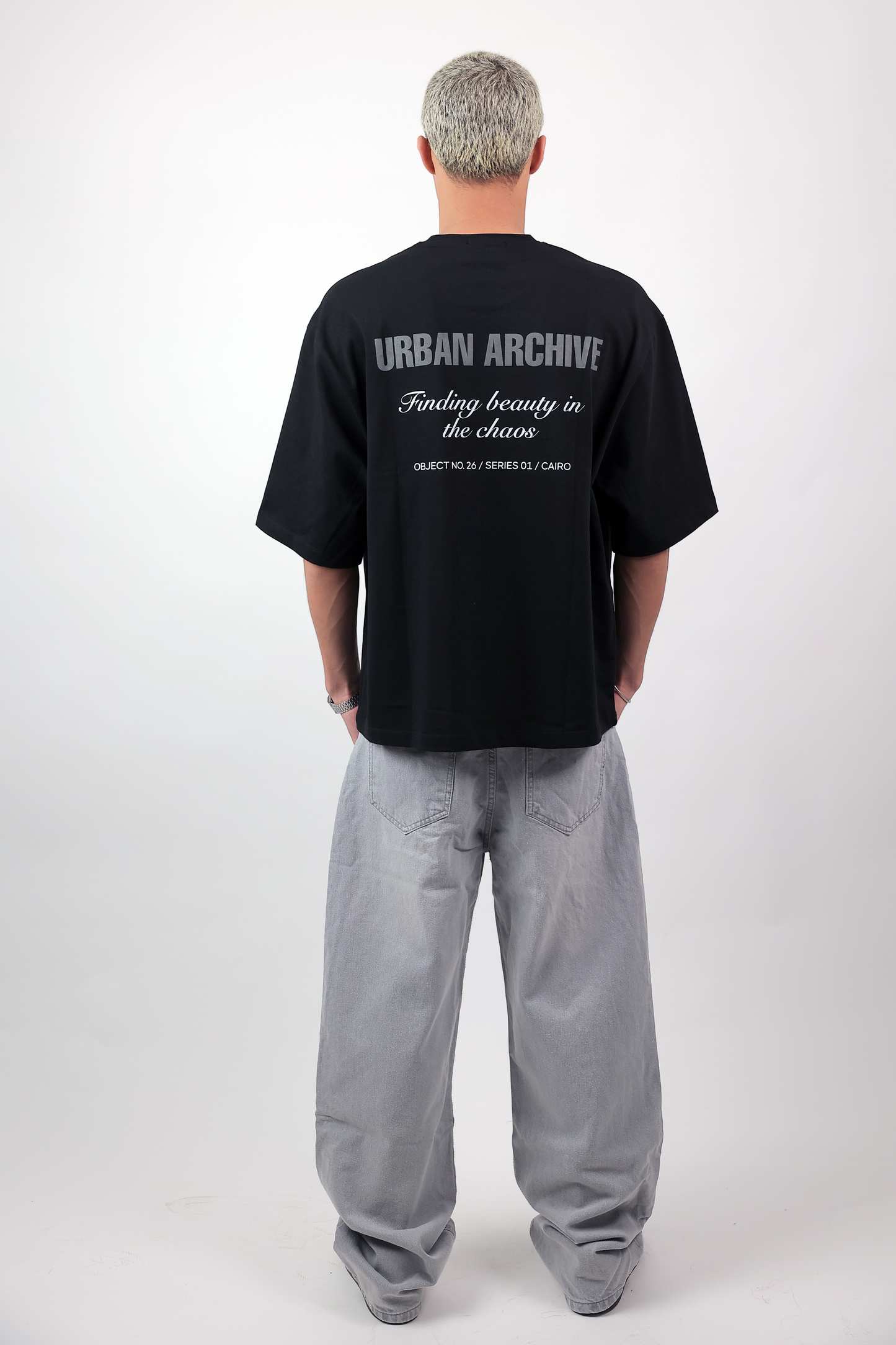 Super Baggy Fit Jeans - Light Grey