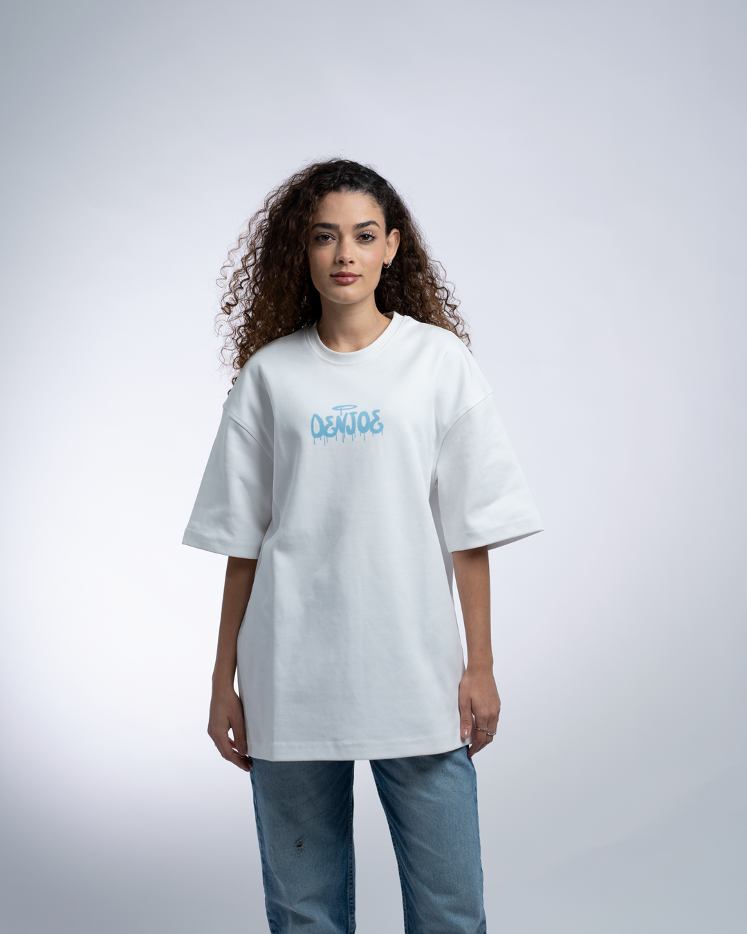 Innocent Angel OVERSIZED TEE - White