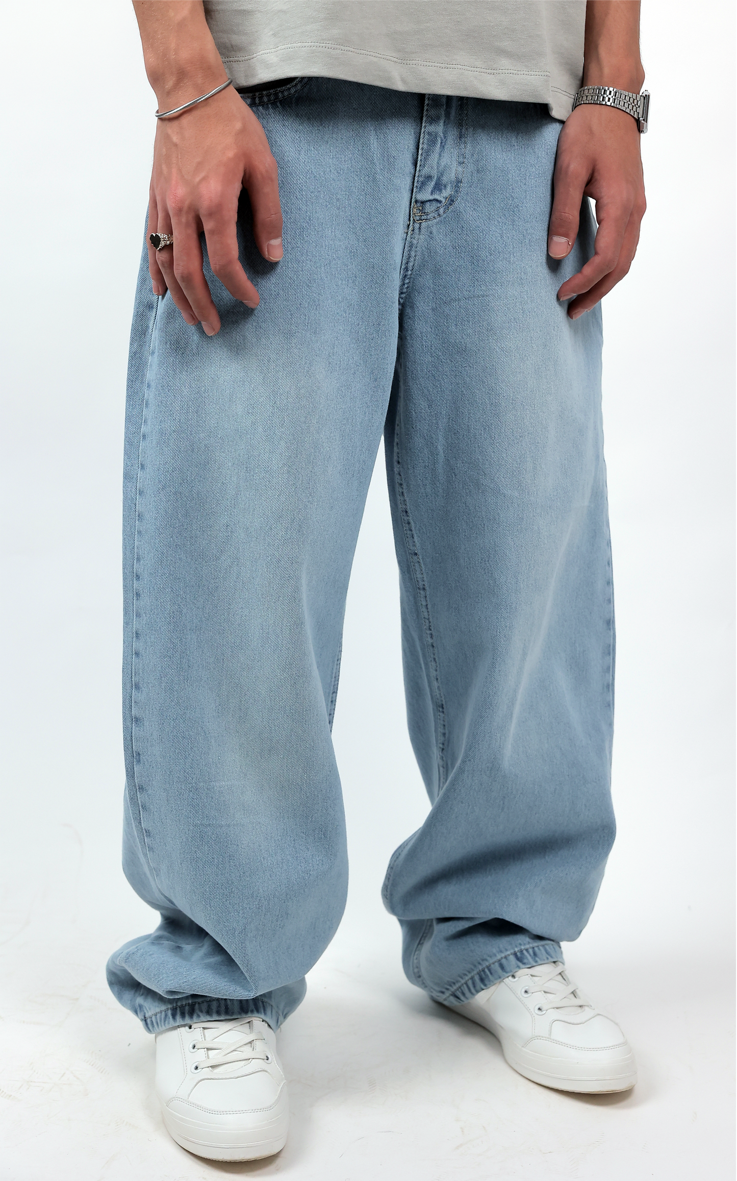 Super Baggy Fit Jeans - Sky Blue
