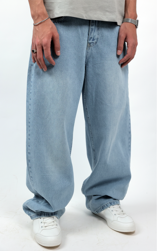 Super Baggy Fit Jeans - Sky Blue