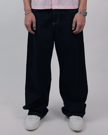 Super Baggy Fit Jeans - Dark Navy