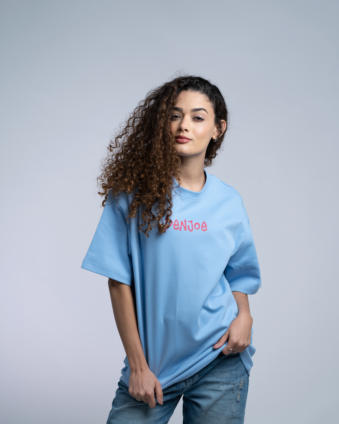 Uncle High OVERSIZED TEE - Baby Blue
